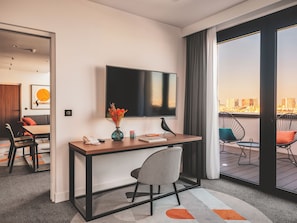 Suite Executive, 1 letto king | 1 camera, biancheria da letto di alta qualità, cassaforte in camera