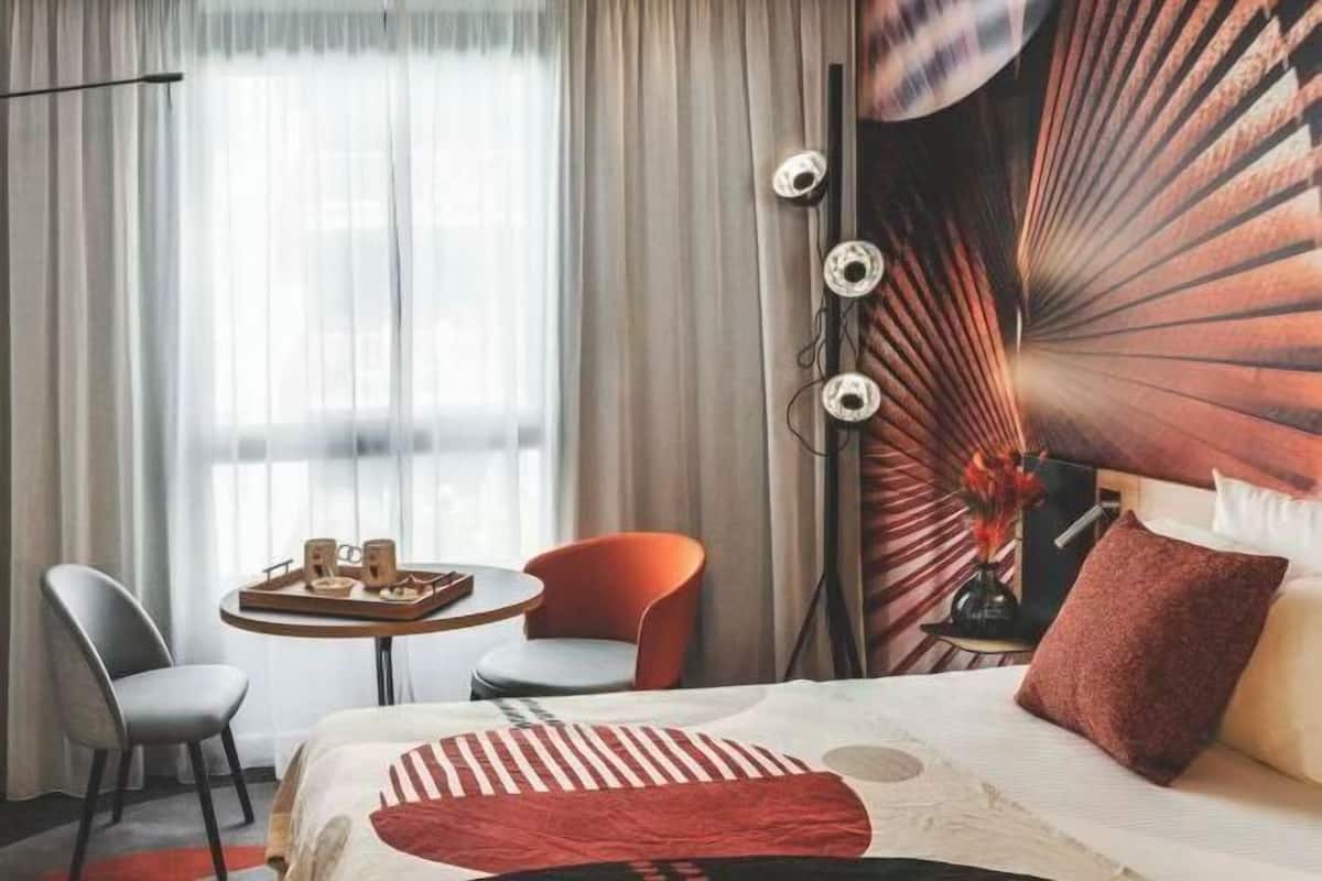 1 habitación y ropa de cama de alta calidad