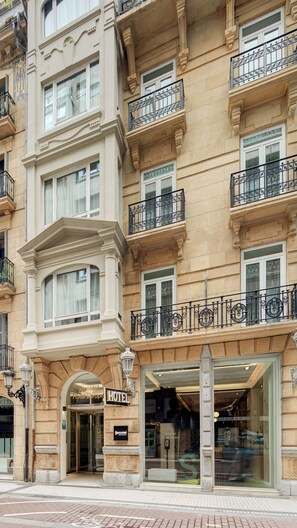 Façana frontal de l'allotjament