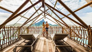 Room, 2 Bedrooms, Mountain View, Overwater (Otemanu Mountain View) | Terrace/patio