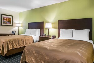 Standard Room, 2 Double Beds, Non Smoking | Premium bedding, in-room safe, desk, iron/ironing board