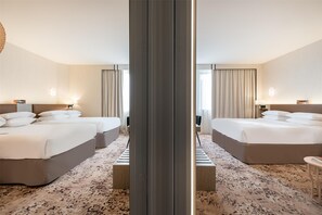 Premium bedding, pillow-top beds, in-room safe, desk