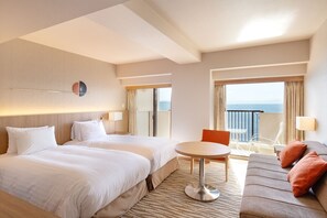 Premium Twin Room, Non Smoking, Ocean View | 1 bedroom, premium bedding, in-room safe, blackout drapes