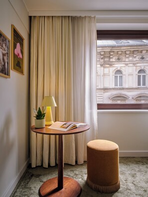 Extra Large Room | 起居区 | 37-英寸纯平电视（配备卫星频道）、电视、书