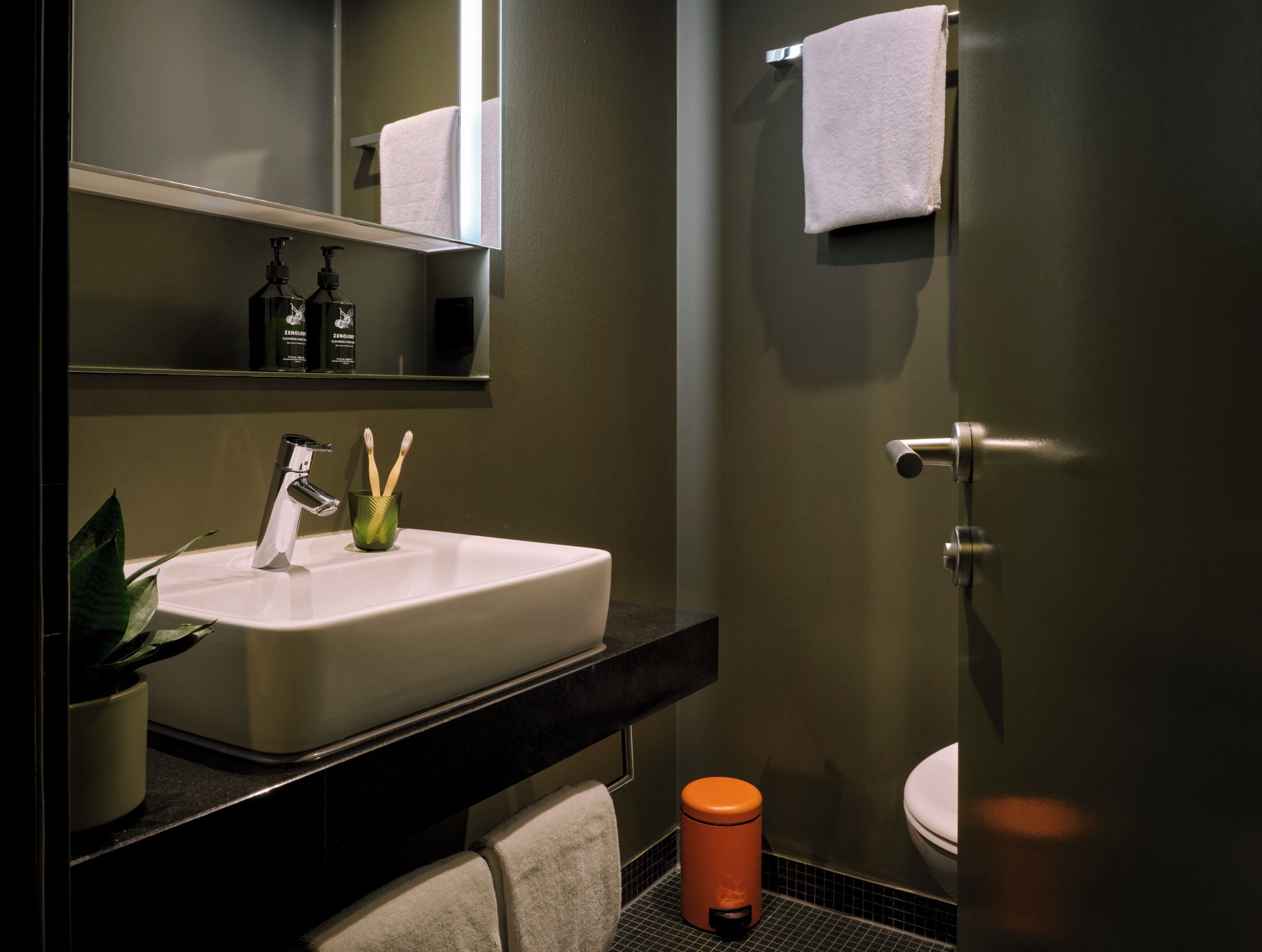 shower, rainfall showerhead, free toiletries, hair dryer