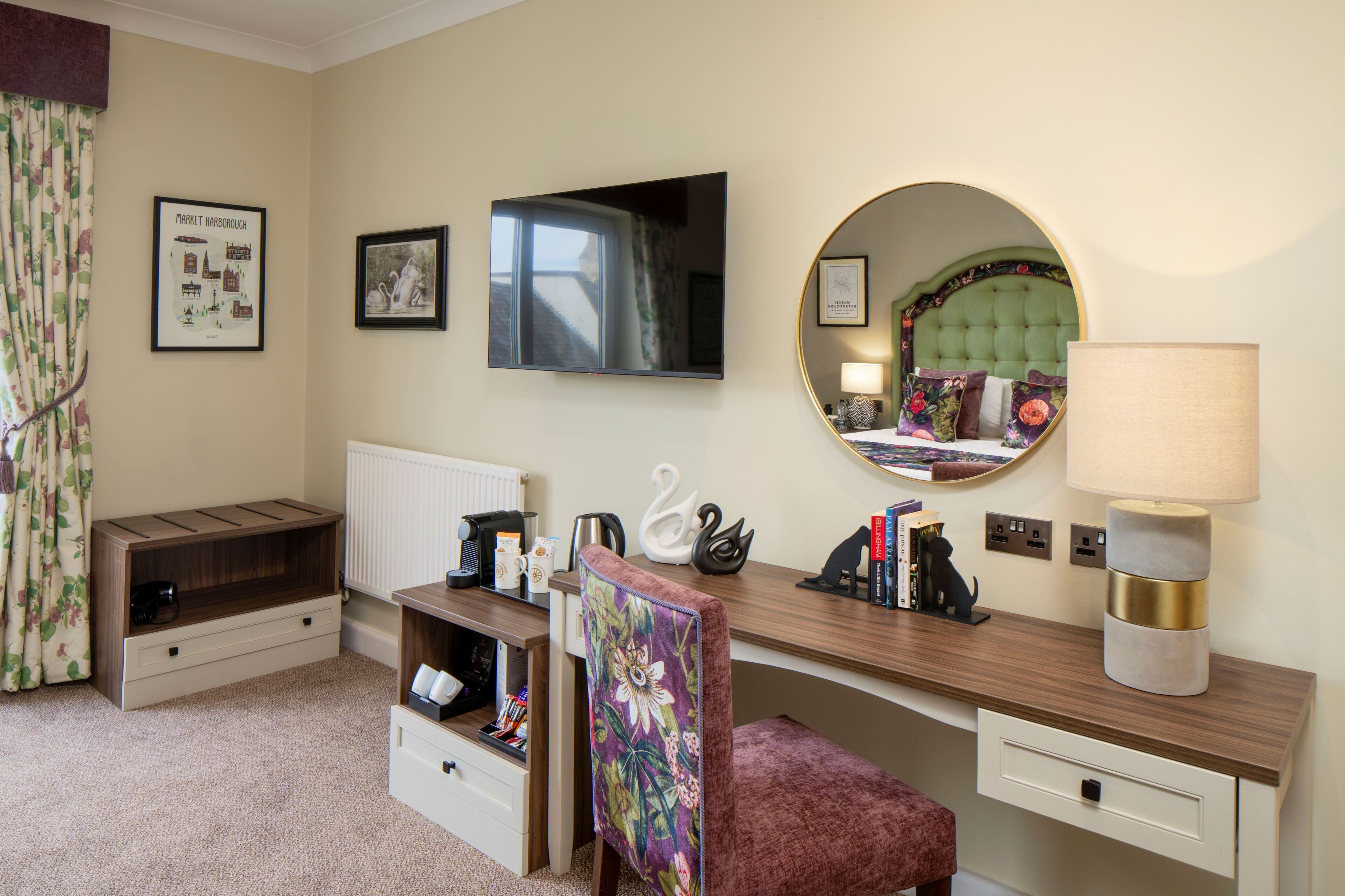 deluxe double room | in-room safe, desk, blackout curtains, iron/ironing board
