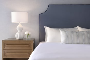 Premium bedding, pillowtop beds, in-room safe, desk at Omni Hilton Head Oceanfront Resort