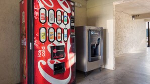 A vending machine with a Coca-Cola logo and a Coca-Cola Zero Sugar option. - Red Roof Inn Shelbyville (Shelbyville)