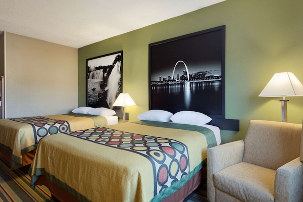 Room, 2 Queen Beds, Non Smoking | Laptop workspace, iron/ironing board, cribs (free)