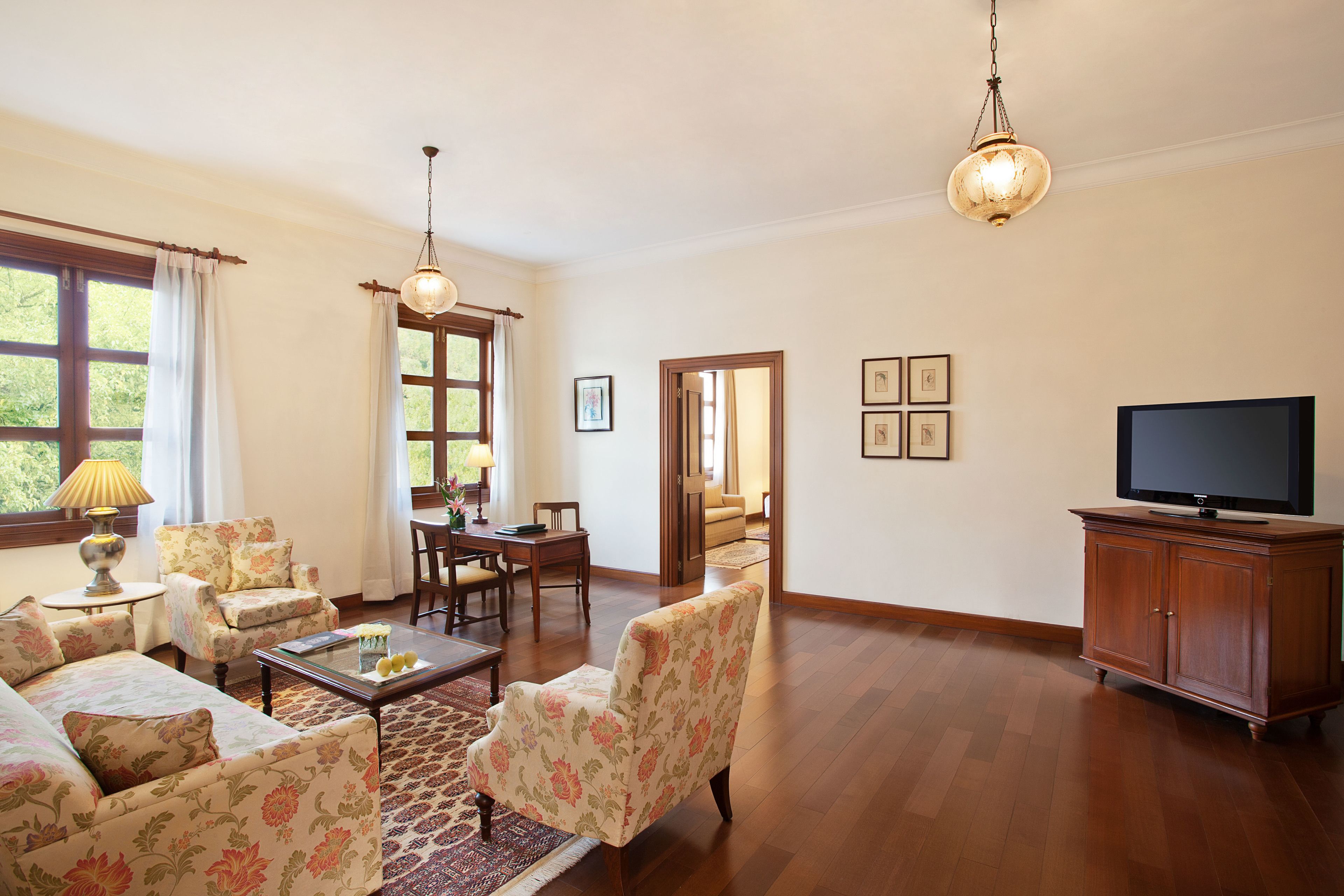 luxury suite | living room | led tv, dvd player