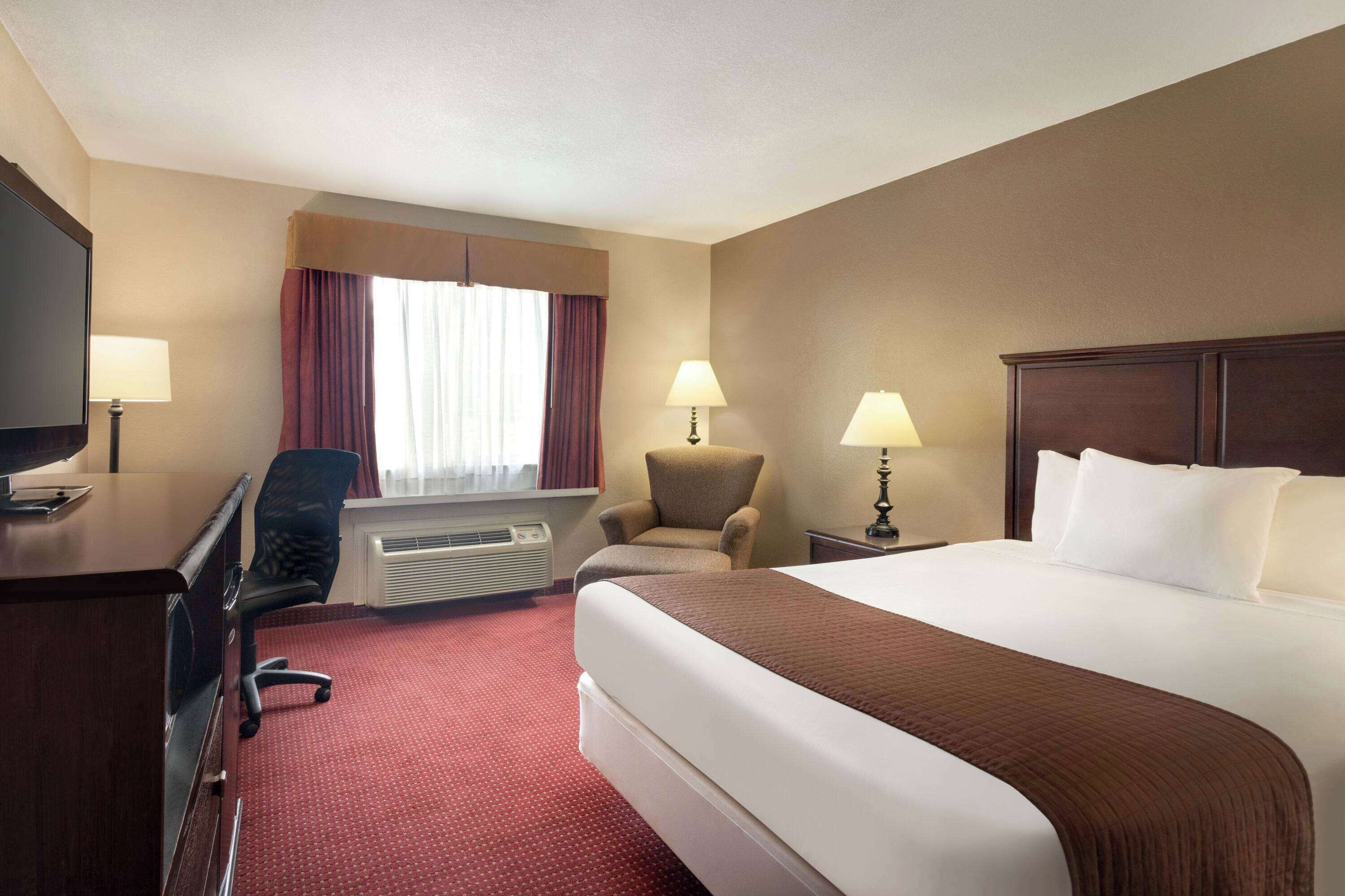 Room, 1 King Bed, Non Smoking | Premium bedding, desk, iron/ironing board, free WiFi