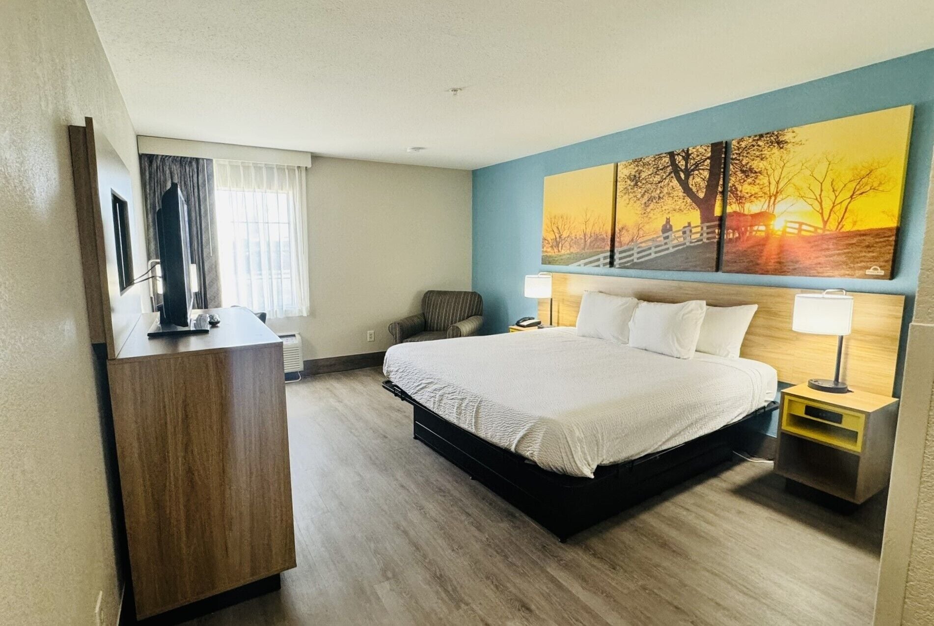 Escritorio, cunas gratuitas, wifi gratis y ropa de cama