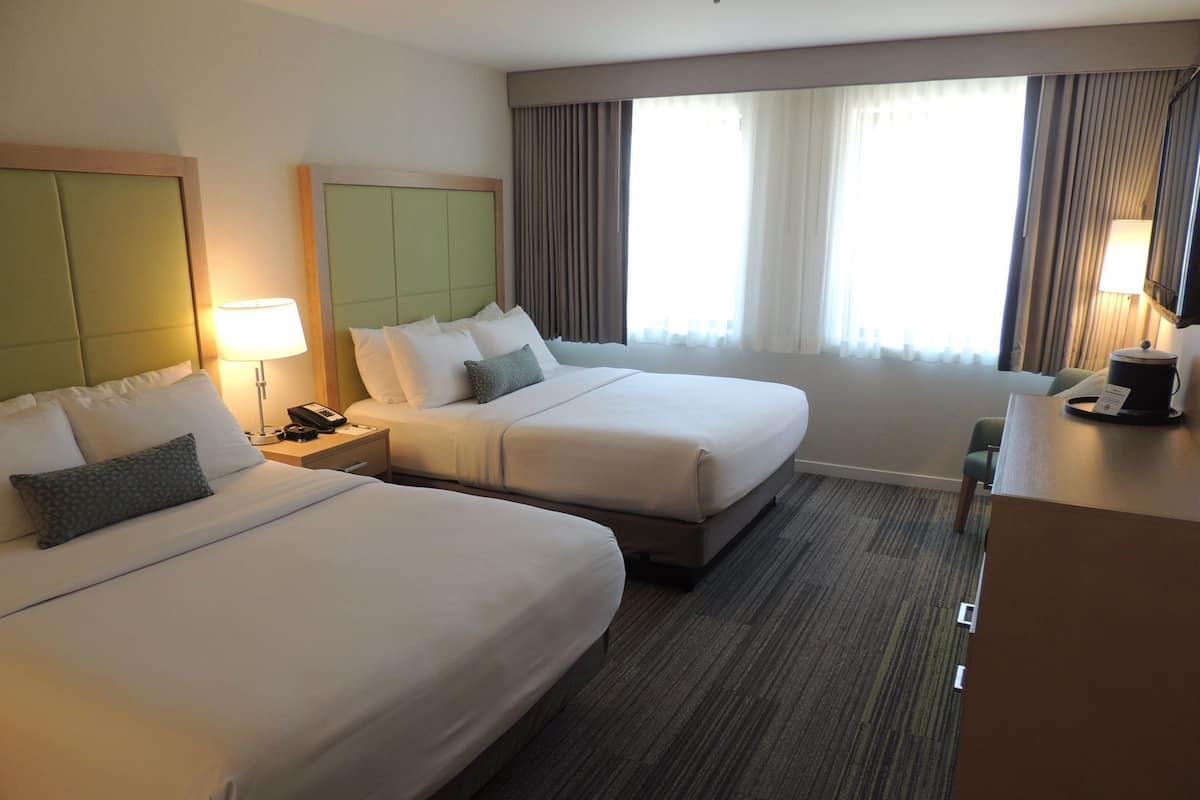 Premium bedding, pillow-top beds, in-room safe, desk