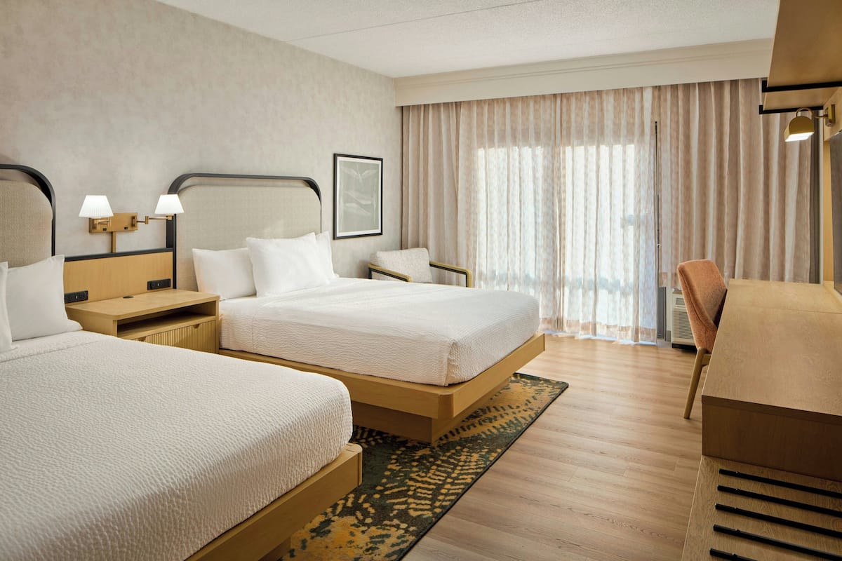 Room, 2 Queen Beds | Premium bedding, down comforters, desk, laptop workspace