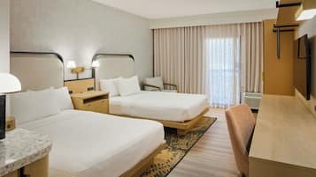 Room, 2 Double Beds | Premium bedding, down comforters, desk, laptop workspace