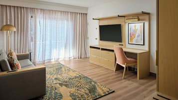 Suite Executive, 1 camera da letto | Biancheria da letto di alta qualità, copriletto in piuma, una scrivania