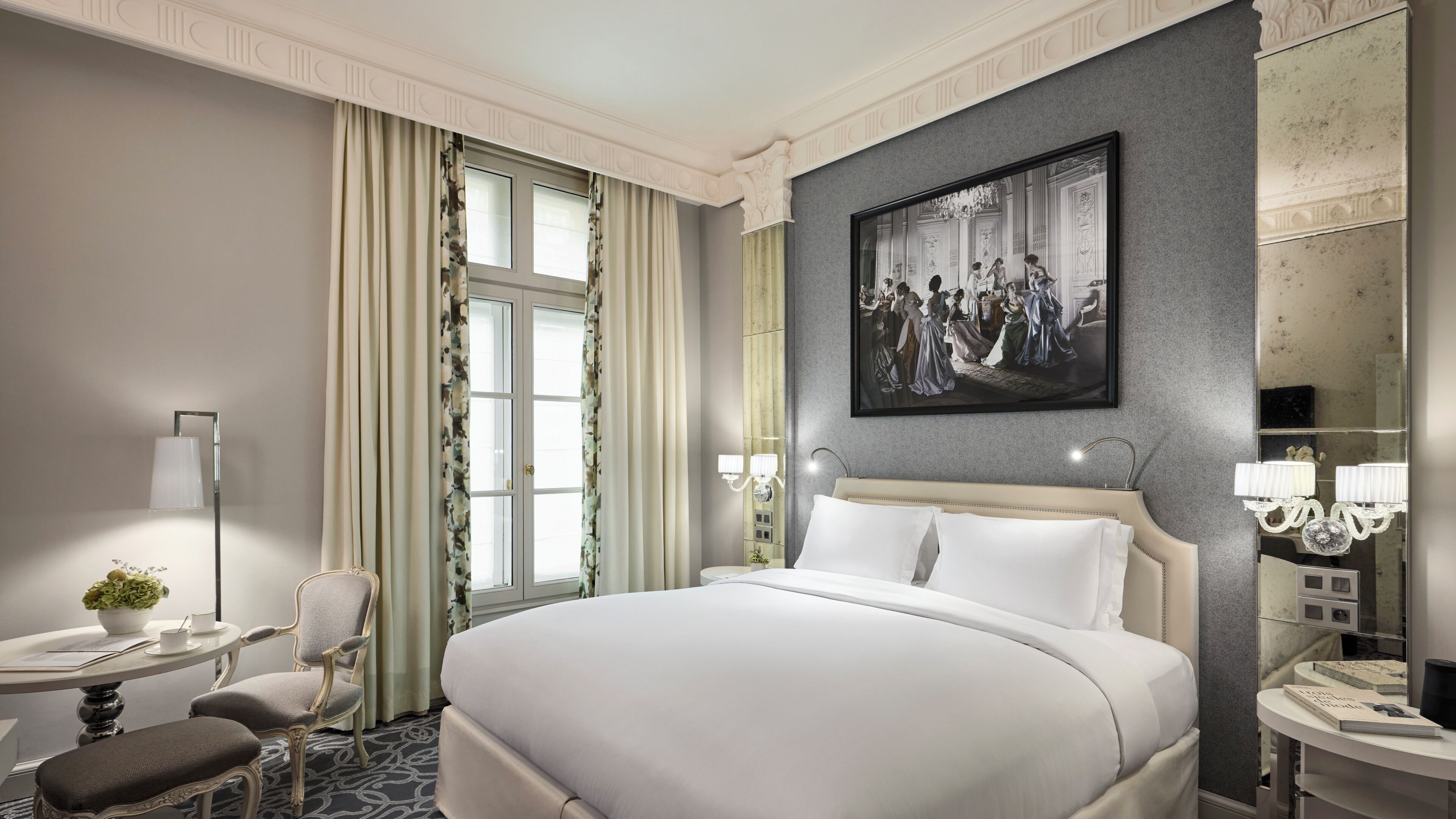 Premium bedding, down comforters, in-room safe, desk