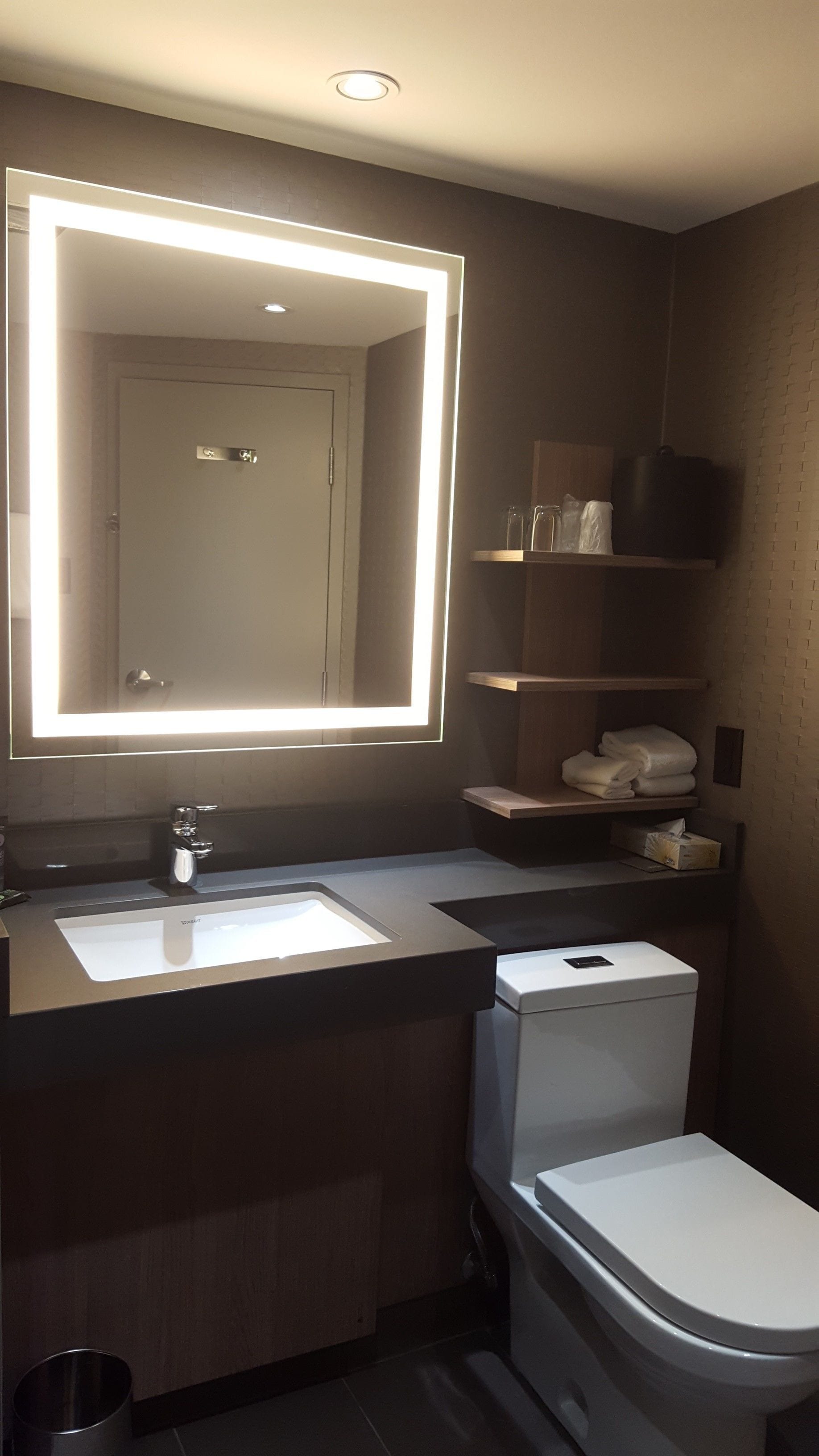 superior room, 1 king bed with sofa bed | bathroom | eco-friendly toiletries, hair dryer, towels, soap