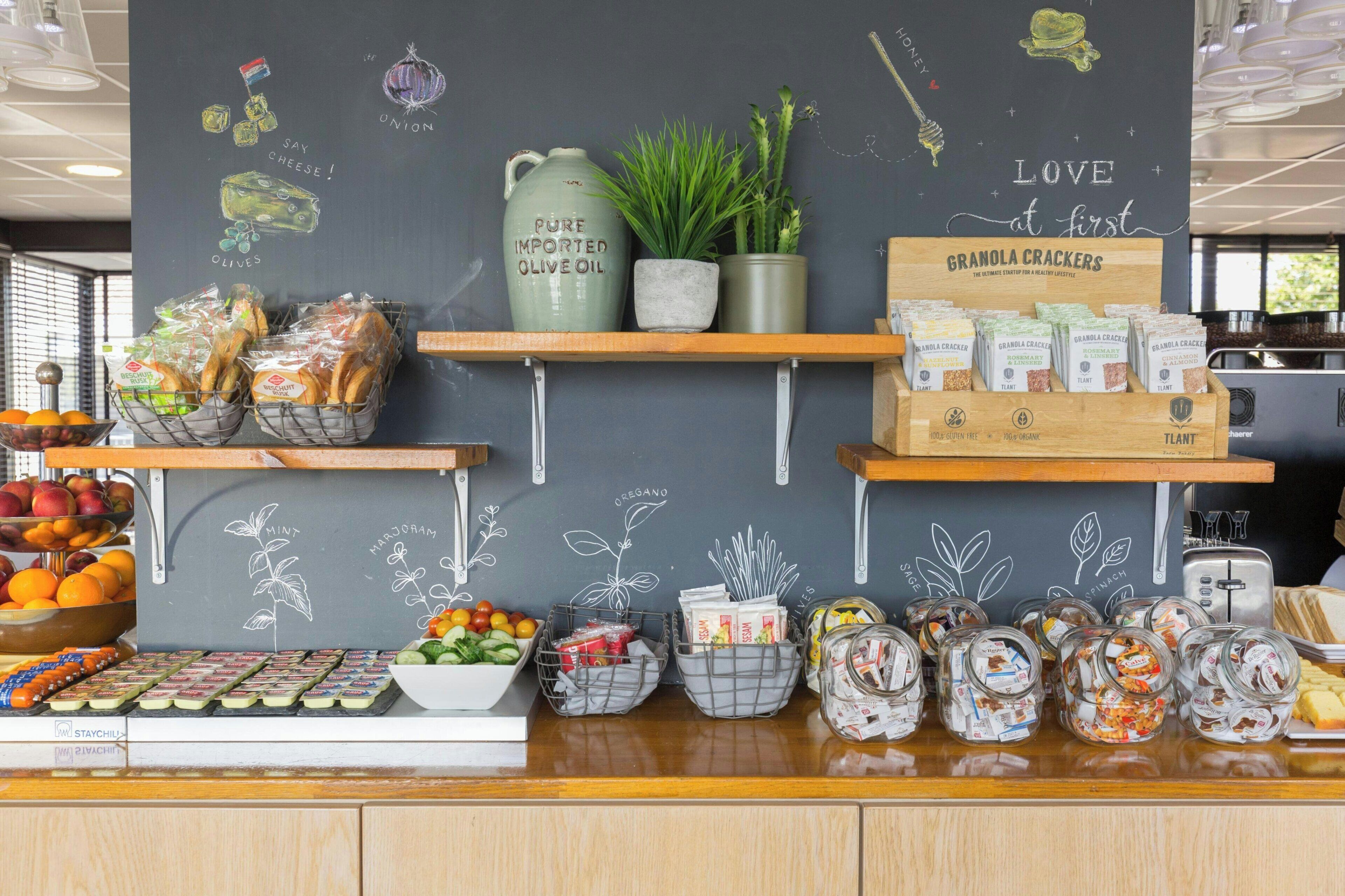 Tägliches Frühstücksbuffet gegen Gebühr