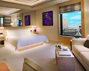 Premium bedding, down duvets, minibar, in-room safe