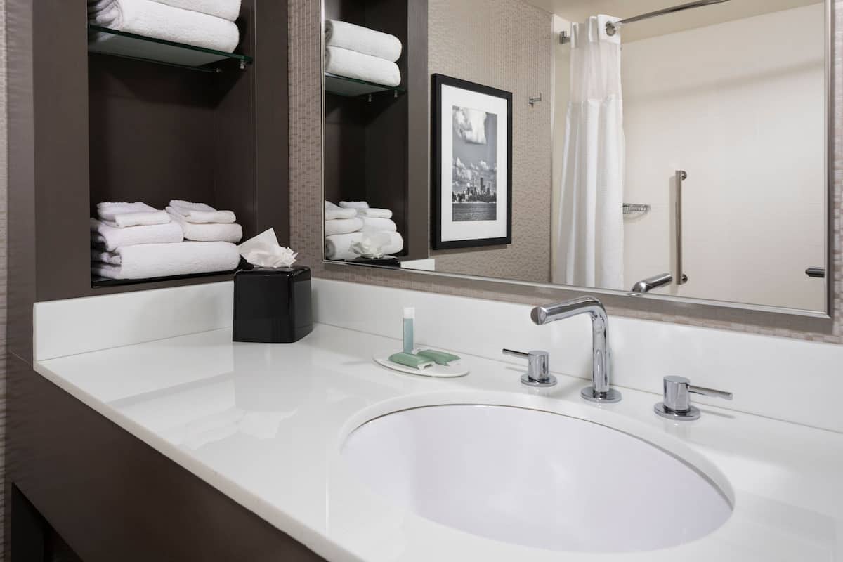 In-room safe, desk, blackout curtains, iron/ironing board