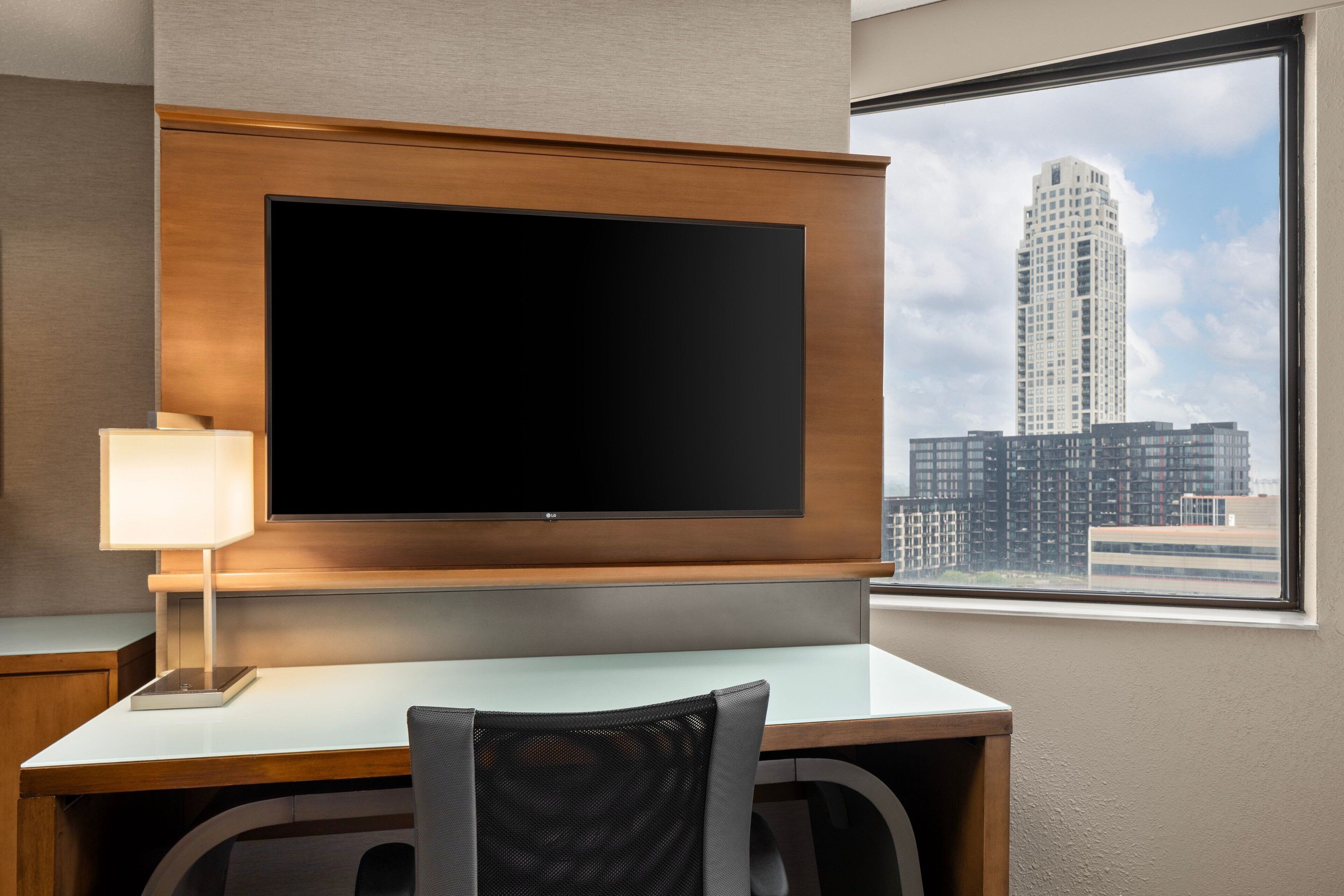 in-room safe, desk, blackout curtains, iron/ironing board