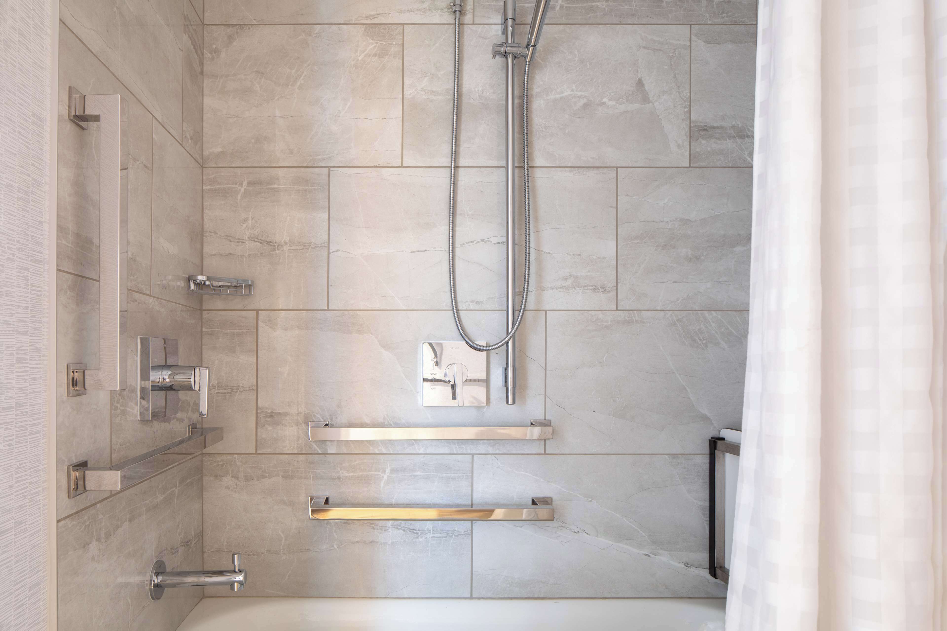 suite, accessible, non smoking | bathroom shower