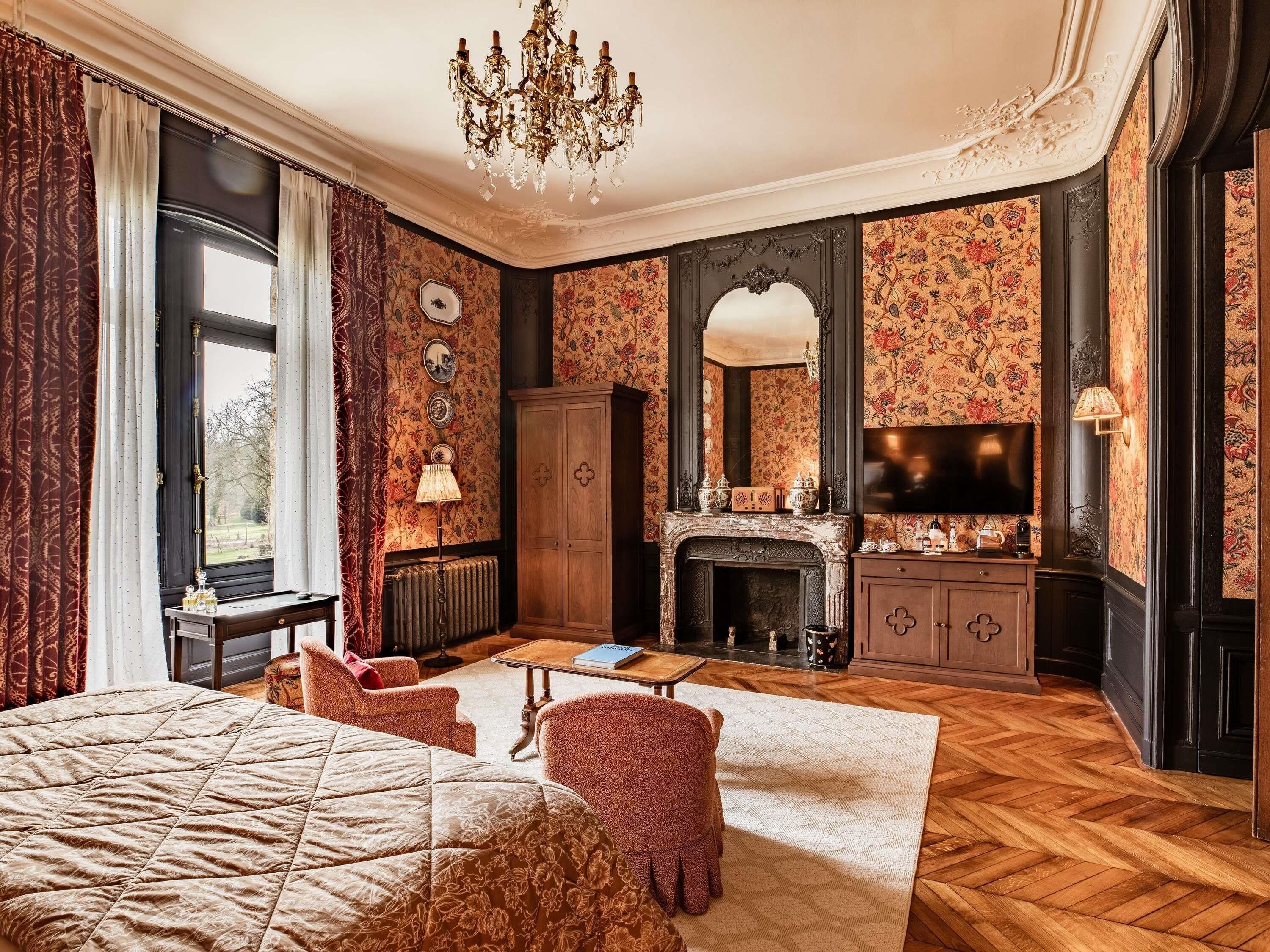 Suite (Baron's Suite, Abbaye) | Bar mini, peti besi dalam bilik, dihias secara berasingan 