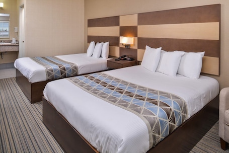 Standard Room, 2 Queen Beds, Non Smoking | 1 bedroom, in-room safe, desk, blackout drapes