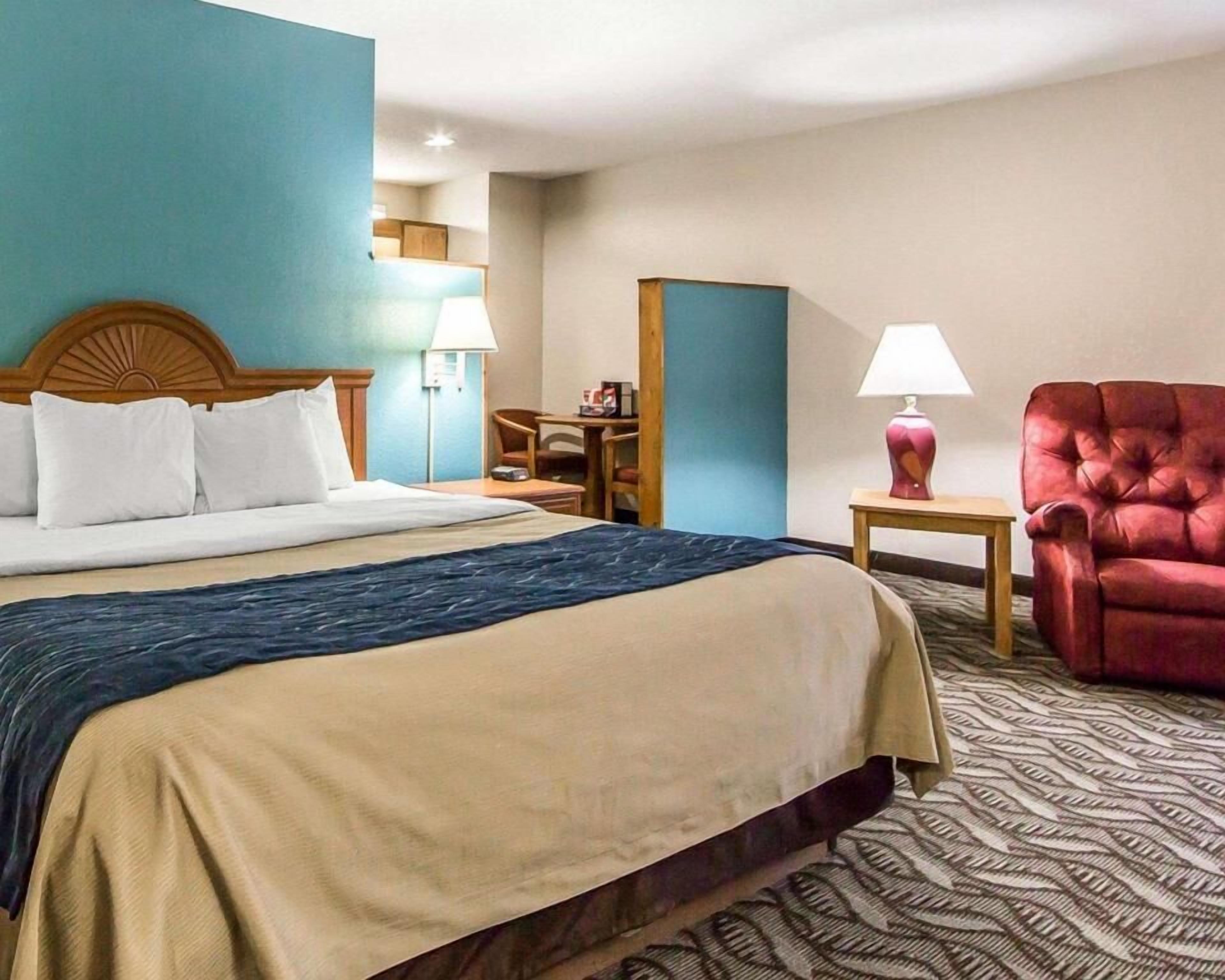 Blackout curtains, iron/ironing board, free WiFi, bed sheets