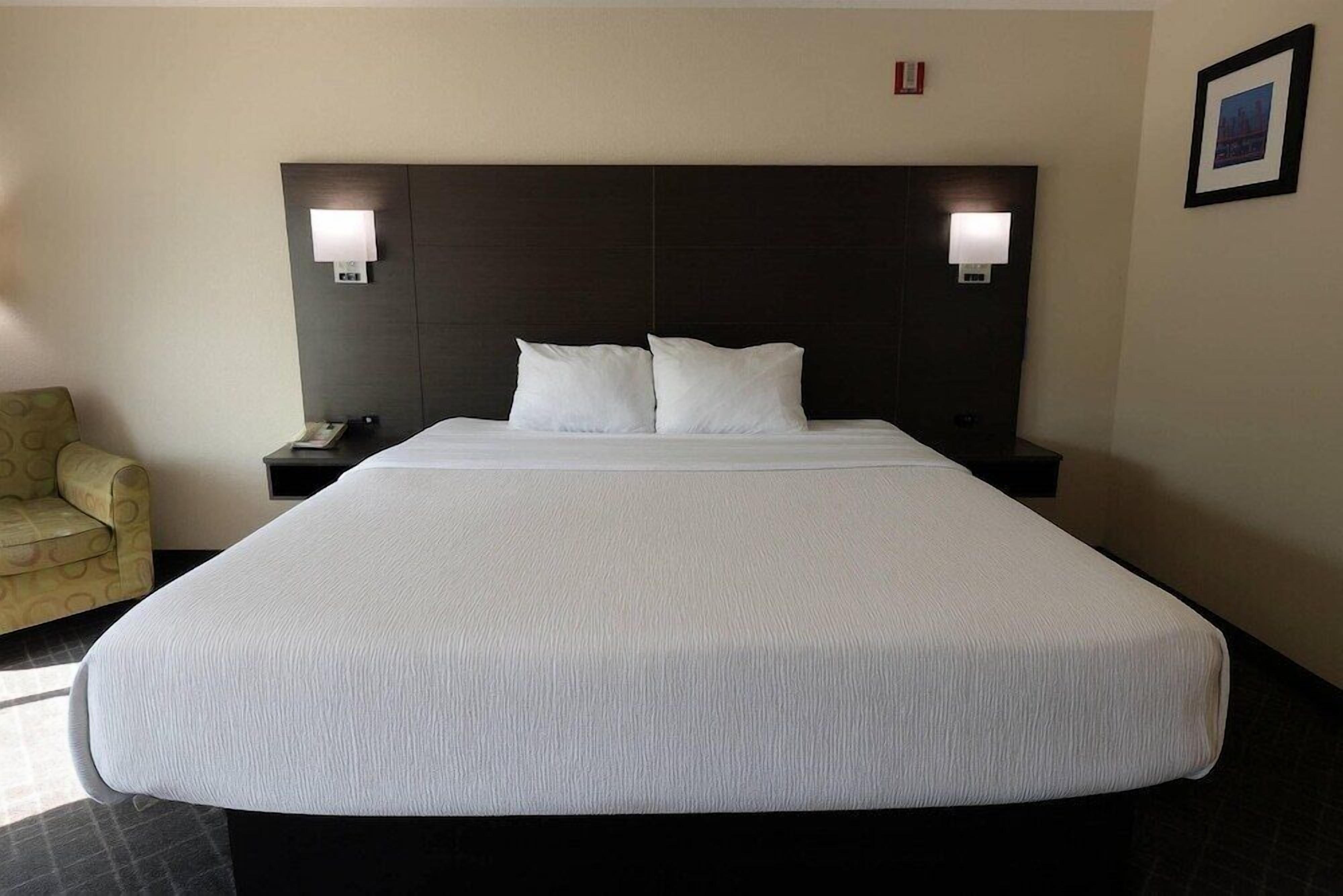 Blackout curtains, iron/ironing board, free WiFi, bed sheets