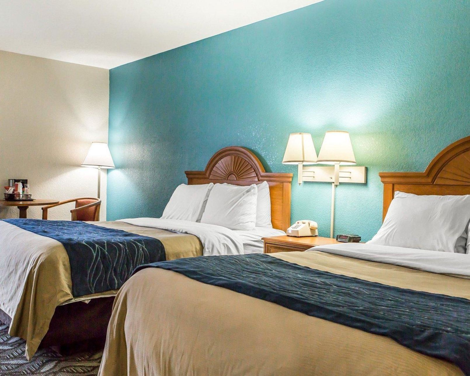 Blackout curtains, iron/ironing board, free WiFi, bed sheets