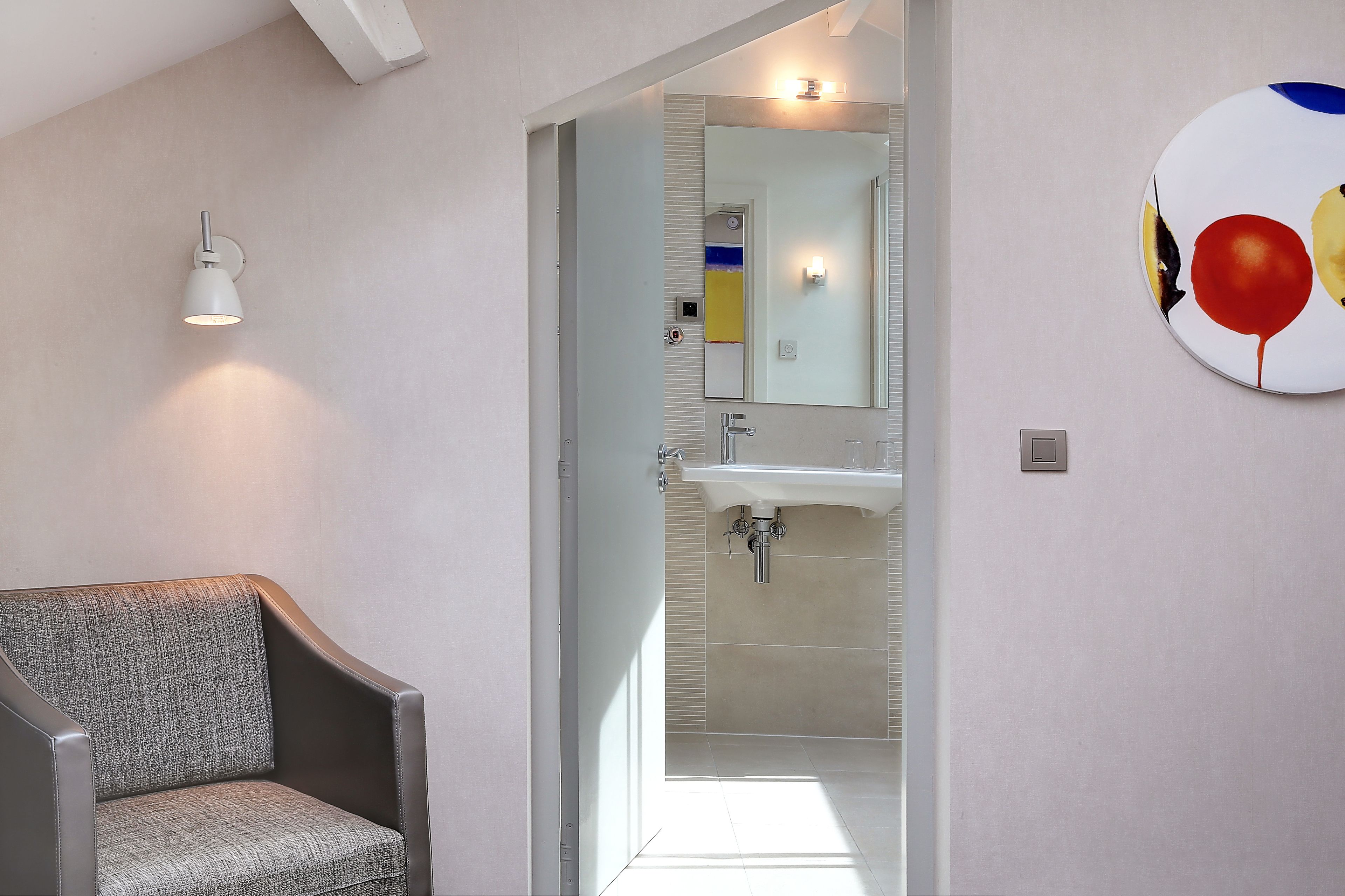 free toiletries, hair dryer, towels