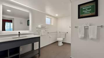 Free toiletries, hair dryer, towels, soap