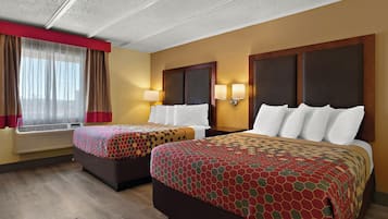 Standard Room, 2 Queen Beds, Non Smoking | Pillow-top beds, desk, laptop workspace, blackout curtains