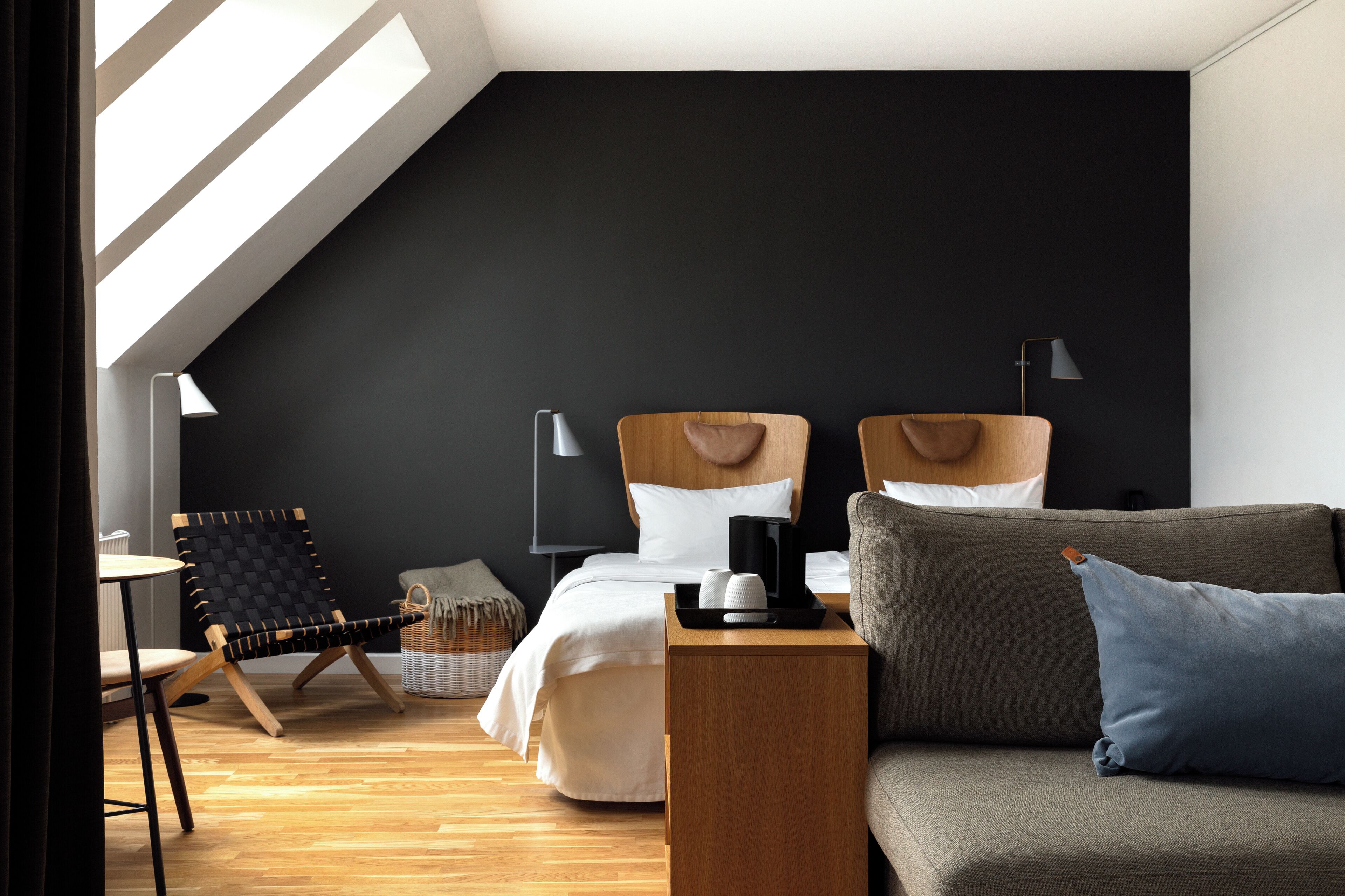 Penthouse with Balcony | Allergitestet sengetøy, dundyner, safe på rommet og lydisolert