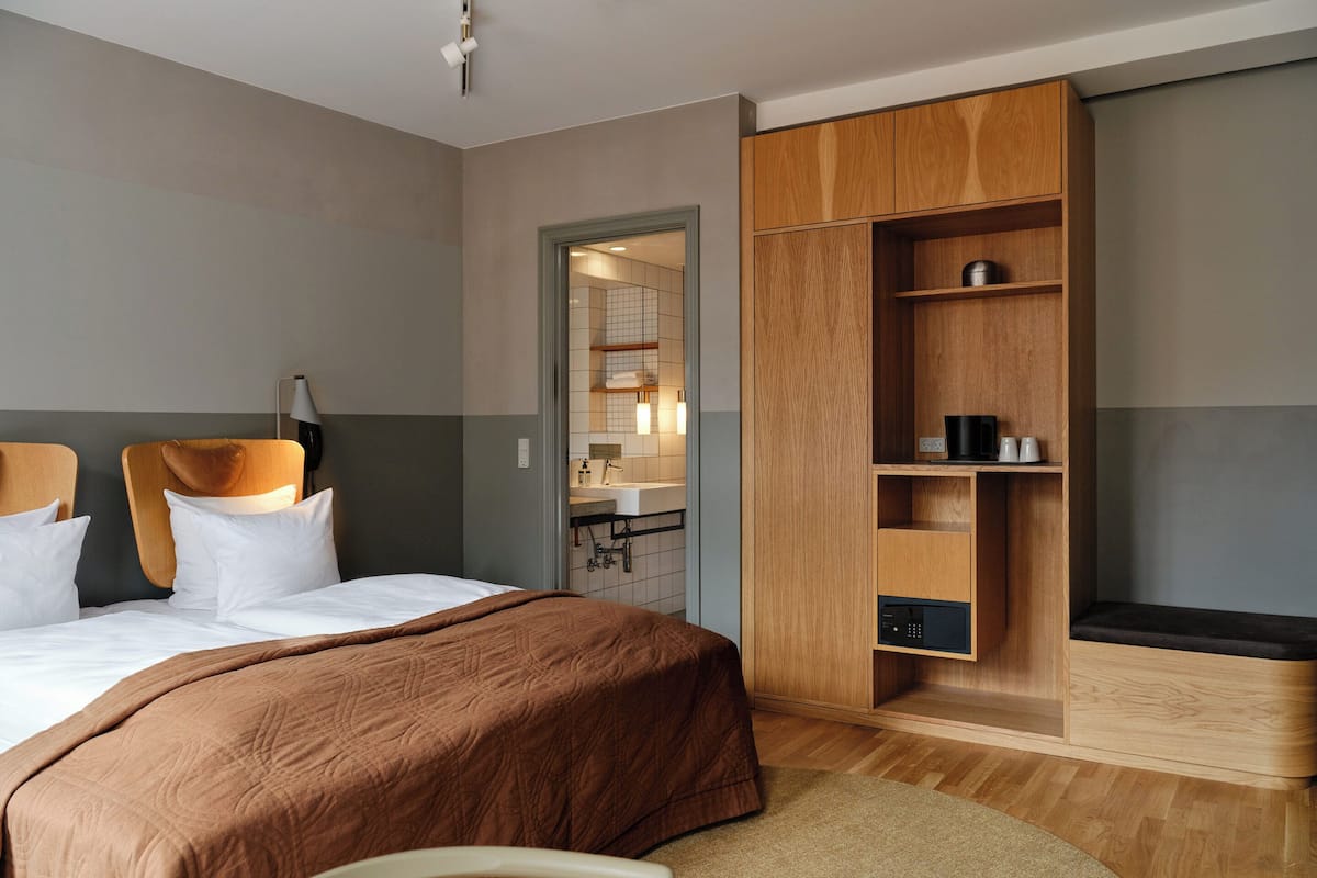 Literie hypoallergénique, couette en duvet d'oie