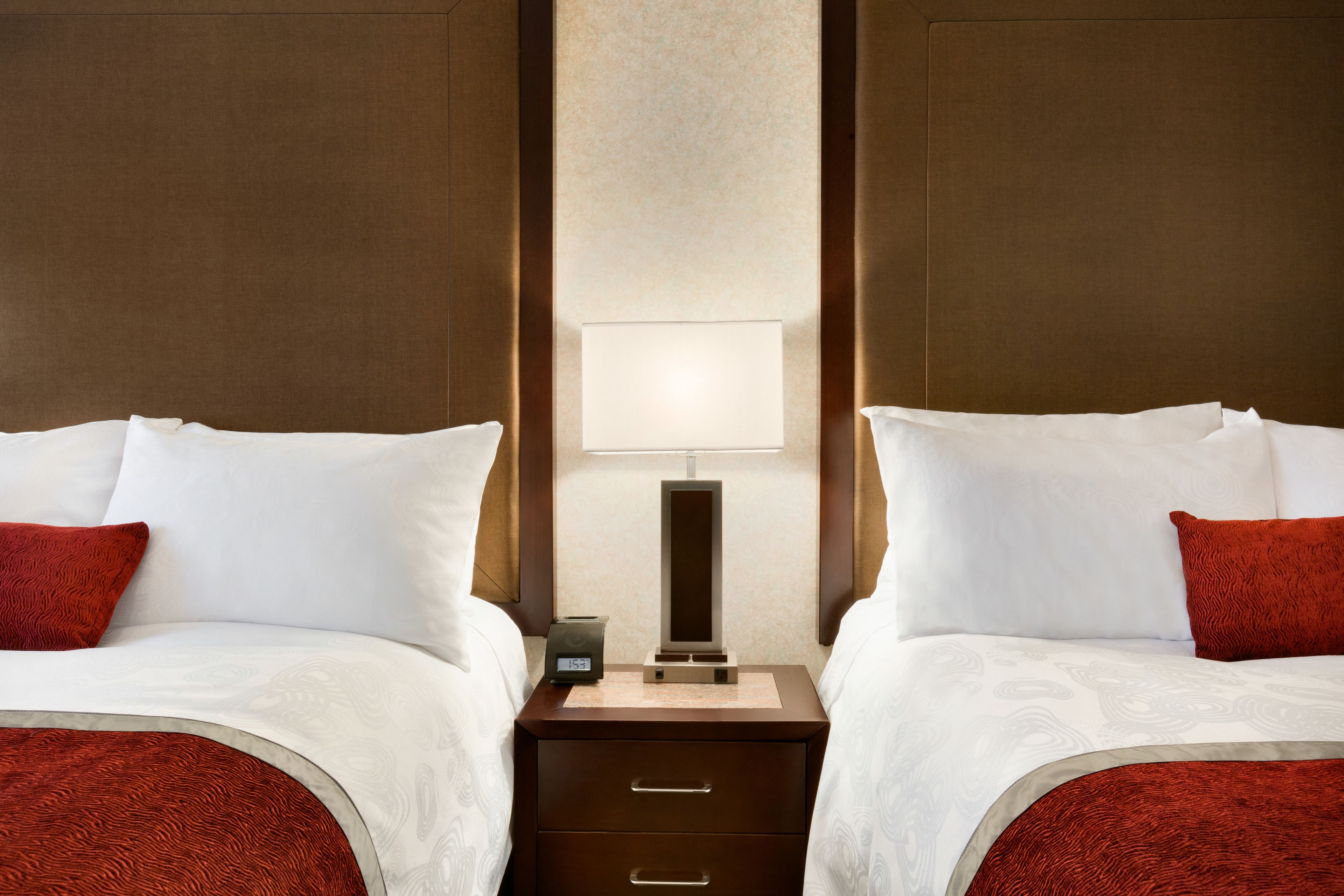 standard room, 2 queen beds (interior entrance) | pillow-top beds, in-room safe, blackout curtains, iron/ironing board