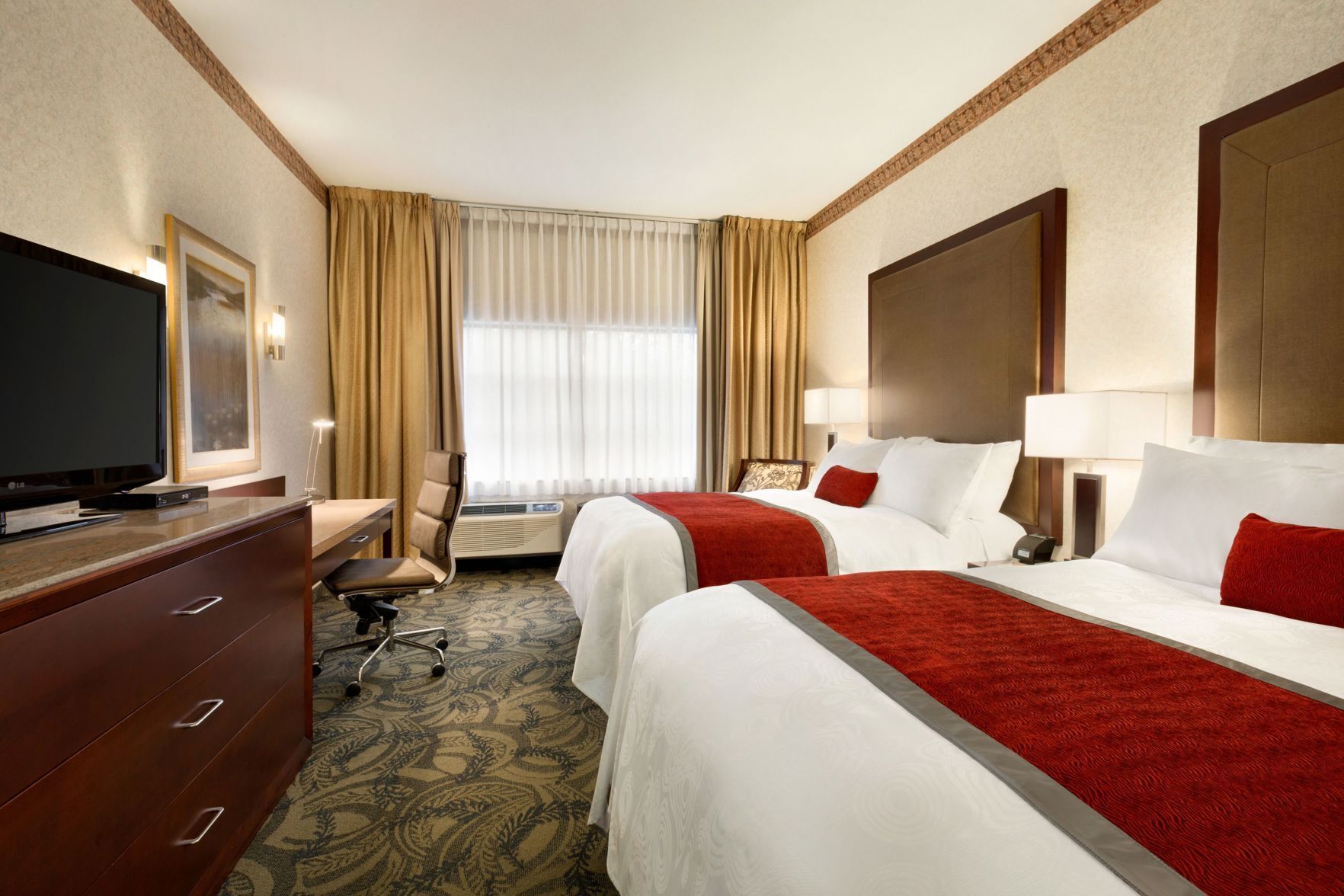 Pillow-top beds, in-room safe, blackout curtains, iron/ironing board