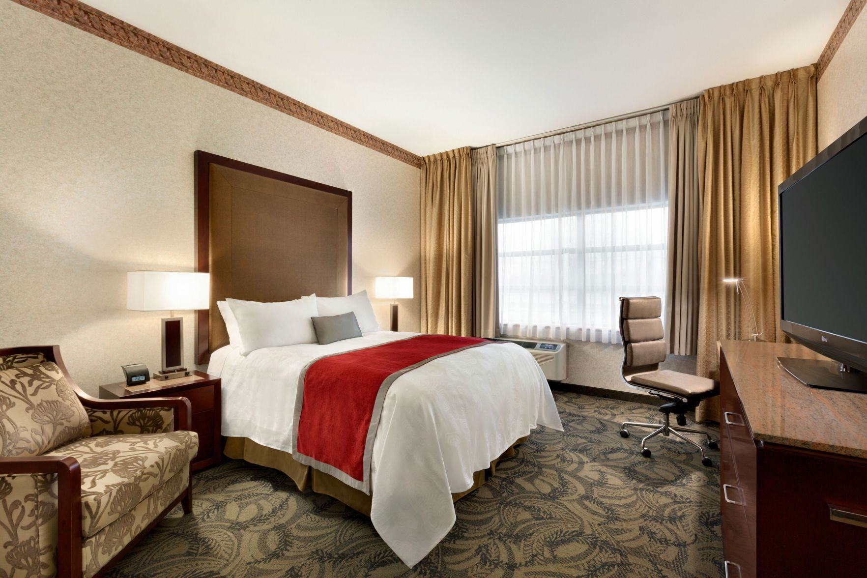 Pillow-top beds, in-room safe, blackout curtains, iron/ironing board