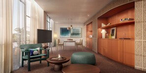 Seprai premium, minibar, brankas, dan didekorasi berbeda-beda