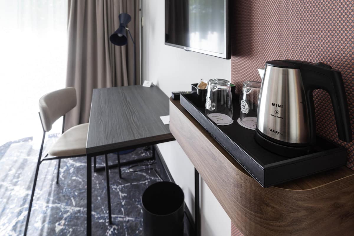 In-room safe, desk, blackout curtains, soundproofing