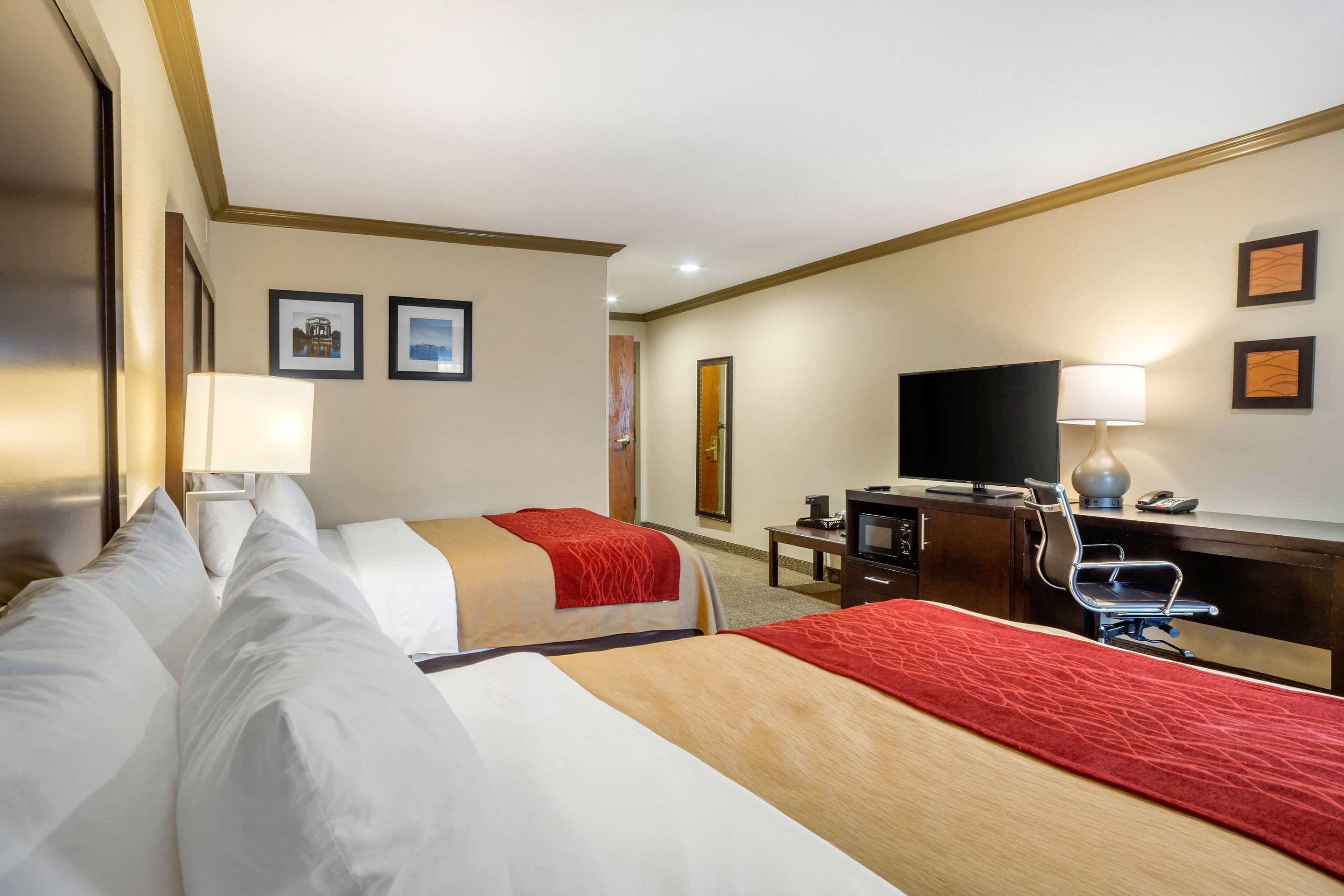 room, 2 queen beds, accessible, non smoking | premium bedding, pillow-top beds, desk, laptop workspace