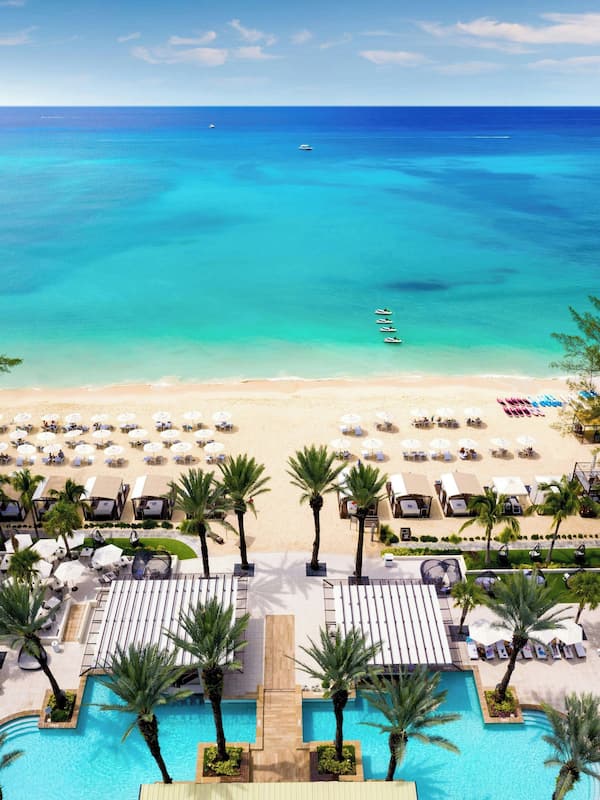 Outdoor pool, free cabanas, pool umbrellas