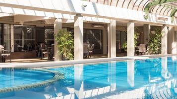 Indoor pool, a heated pool