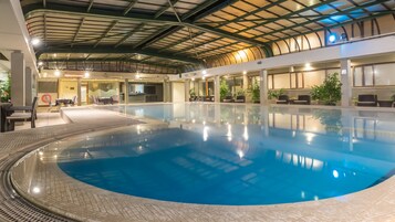 Indoor pool, a heated pool