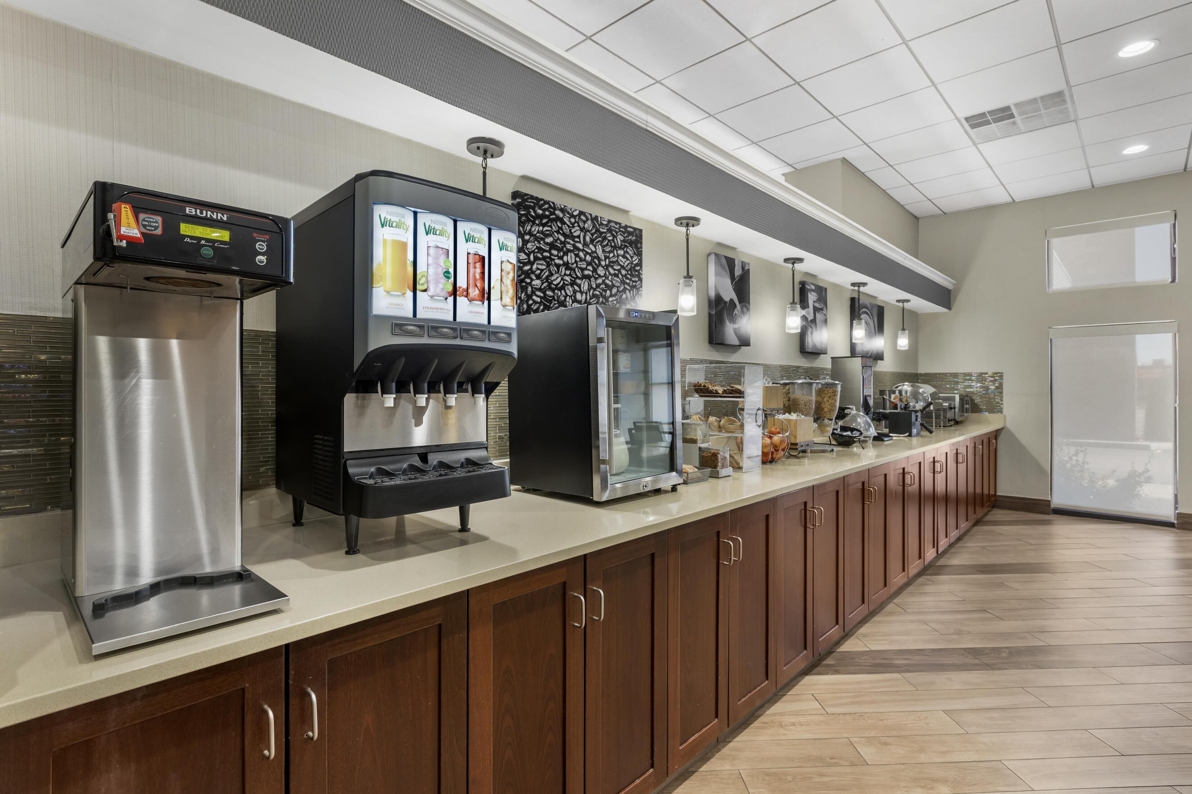 Free daily buffet breakfast 