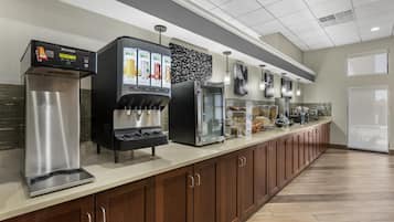 Free daily buffet breakfast