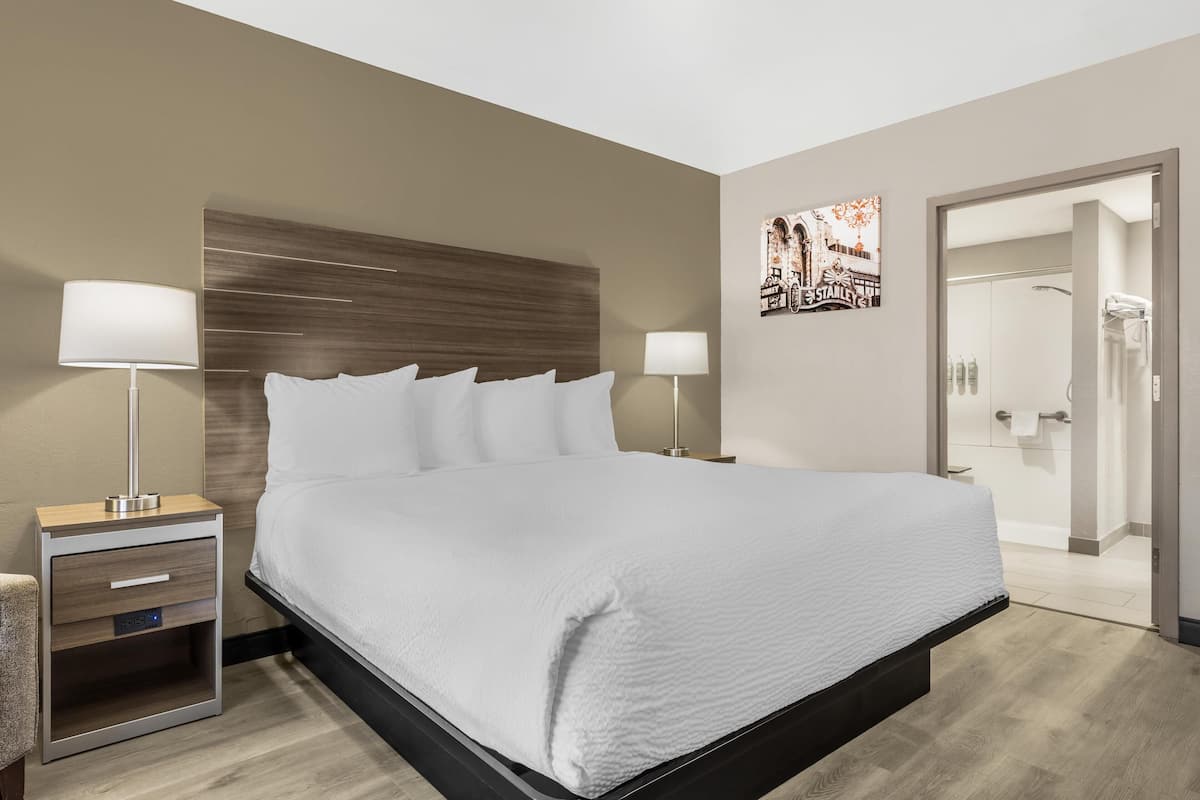 Standard Room, 1 King Bed, Accessible, Refrigerator & Microwave | Premium bedding, down comforters, desk, laptop workspace