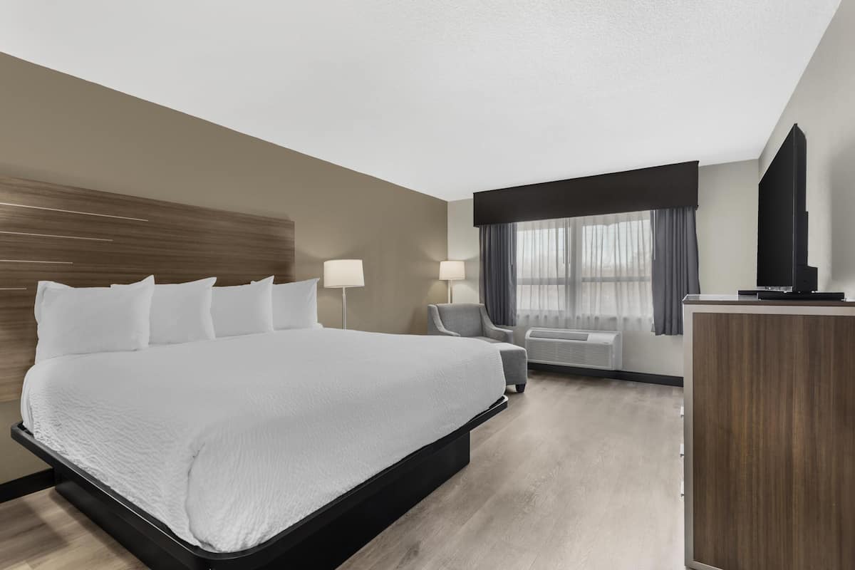 Suite, 1 King Bed, Non Smoking, Kitchenette (with Sofabed) | Premium bedding, down comforters, desk, laptop workspace